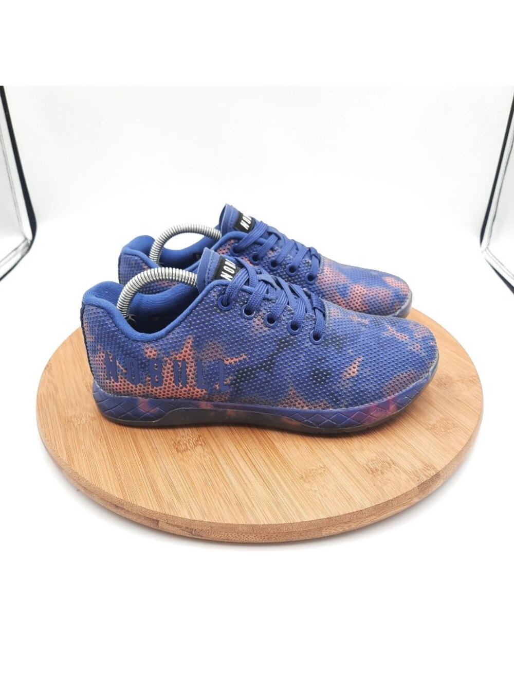 Nobull Outwork Womens 6.5 Shoes Purple Blue Galaxy Workout Training Sneakers
